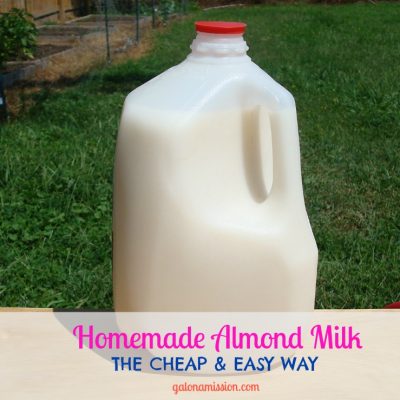 Homemade Almond Milk {the cheap & easy way}