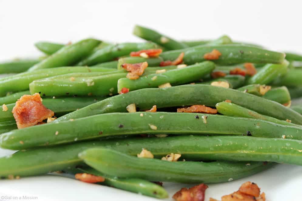 Garlic Bacon Green Beans Gal on a Mission Garlic Bacon Green Beans Gal on a Mission