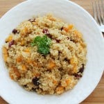 Quinoa Salad with Butternut Squash & Dried Cranberries