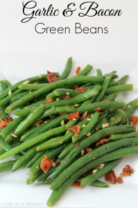 Garlic & Bacon Green Beans #Sides #Yummy #Fresh #Bacon