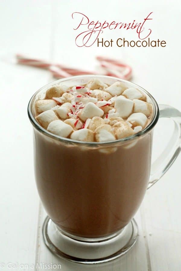 Peppermint Hot Chocolate An out-of-this-world delicious peppermint hot chocolate recipe! Perfect way to warm up with and the whole family will love it! Ours did.