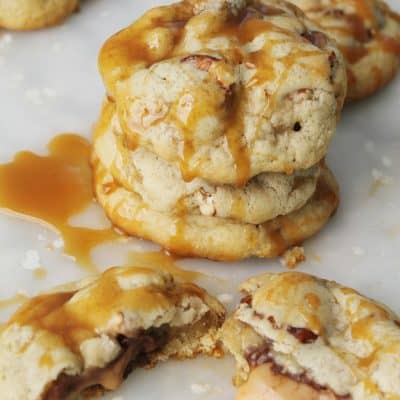 Caramel Pretzel Cookies #10DaysofCookies