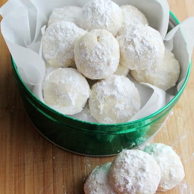 Snowball Cookies #10DaysofCookies