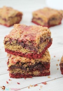 Peanut Butter Cookie Red Velvet Brownies