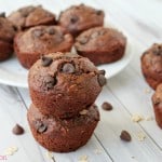 Skinny Oatmeal Chocolate Chip Muffins