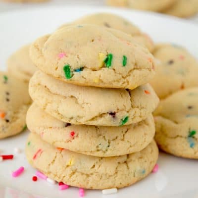 Funfetti Cheesecake Pudding Cookies