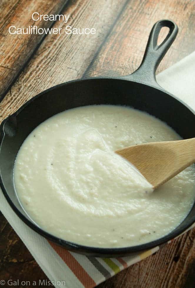 Creamy Cauliflower Sauce | Recipe on galonamission.com
