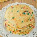 Delicious and Fluffy Funfetti Pancakes | Recipe on galonamission.com