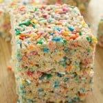 Funfetti Rice Krispy Treats | Recipe on galonamission.com