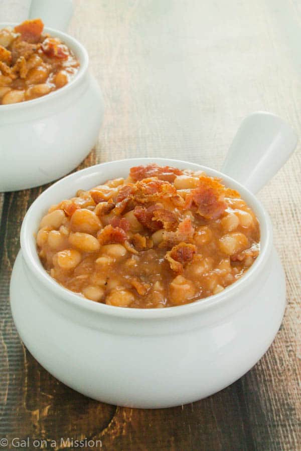 A delicious Homemade BBQ Baked Beans Recipe on galonamission.com