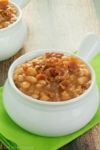 A delicious Homemade BBQ Baked Beans Recipe on galonamission.com