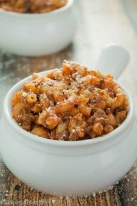 An easy and delicious Homemade Beefaroni Recipe on galonamission.com