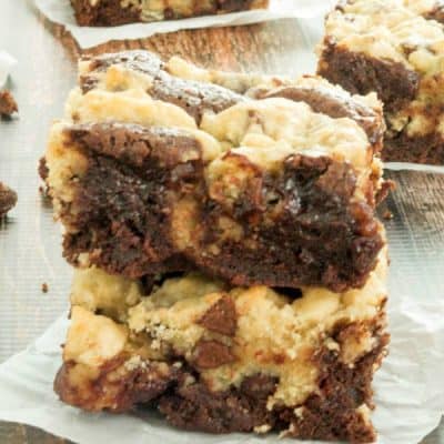 Mouthwatering Cookie Dough Brownie Bars