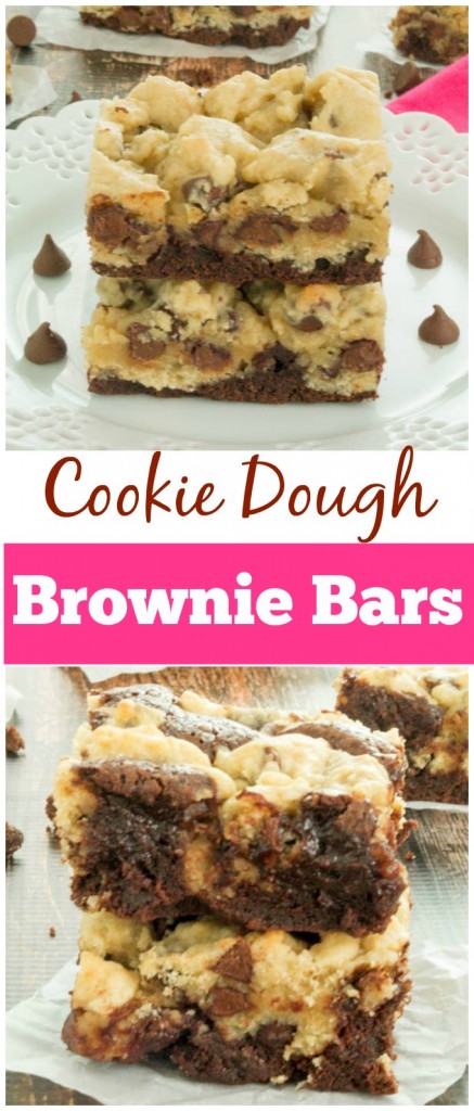 Mouthwatering Cookie Dough Brownie Bars