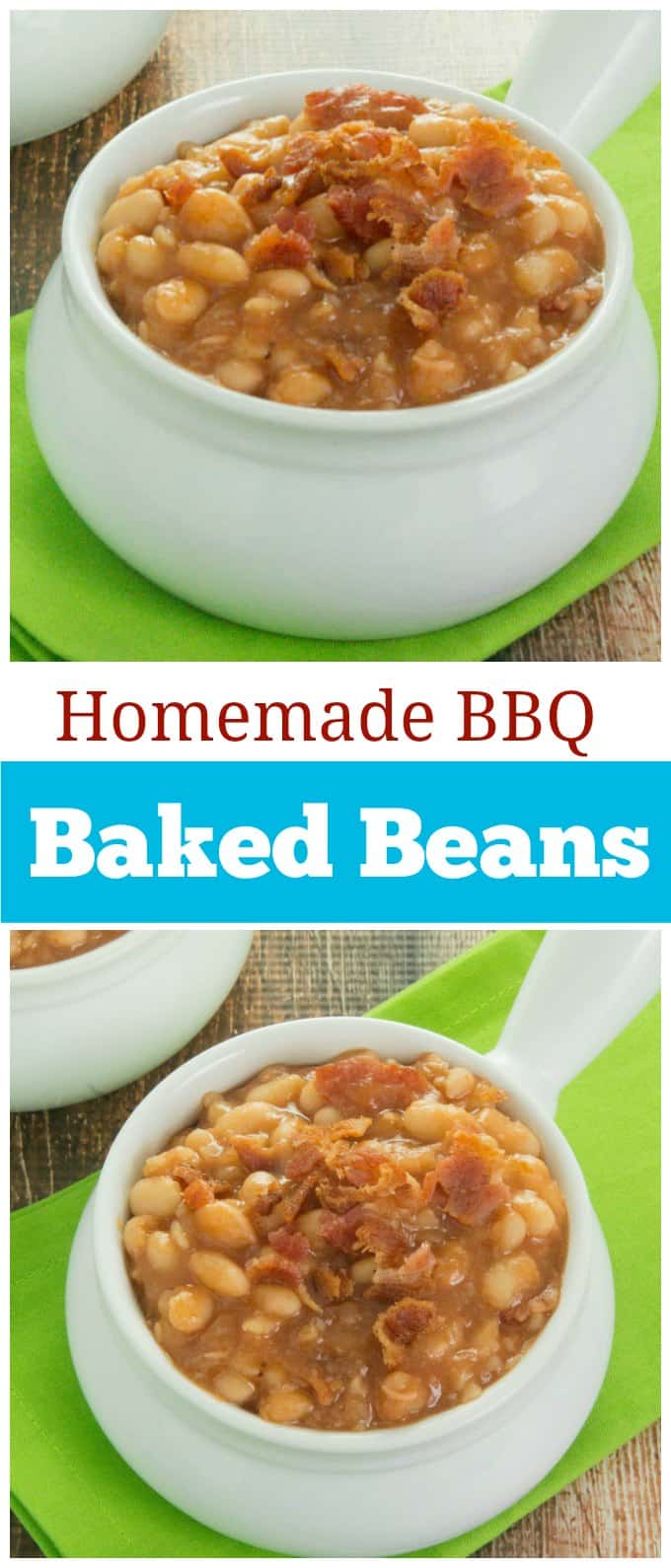 Homemade BBQ Baked Beans Collage