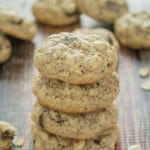 Thick and Chewy Oatmeal Chocolate Chunk Cookies | Recipe on galonamission.com