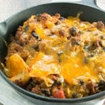 A delicious and Mouthwatering Beef Taco Skillet Casserole Recipe