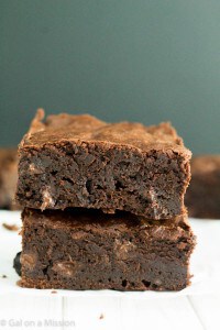 Thick and Chewy Fudgy Brownies