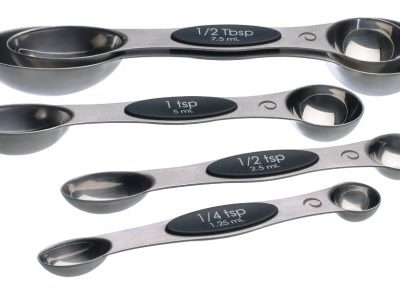 Stainless-Steel Magnetic Measuring Spoons, Set of 5