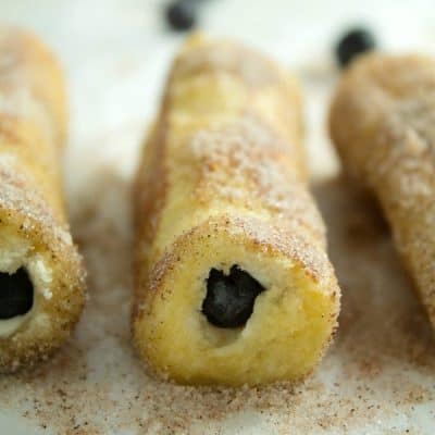 Blueberry French Toast Roll-Ups