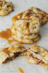 Caramel Pretzel Cookies