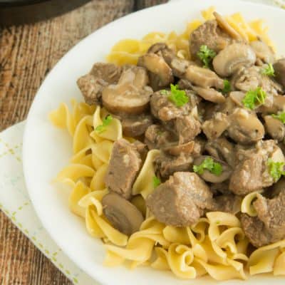 Healthier Beef Stroganoff | Comfort food at its finest!