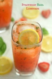 Refreshing Strawberry Basil Lemonade! You'll be making it all the time!