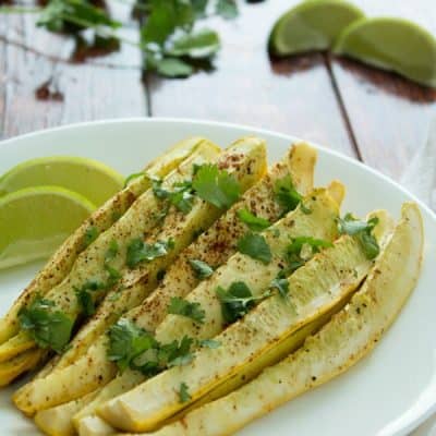 Cilantro Lime Squash Fries that are super-healthy and so delicious!