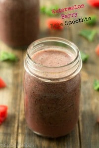 Refreshing and Healthy Watermelon Berry Kale Smoothie Recipe