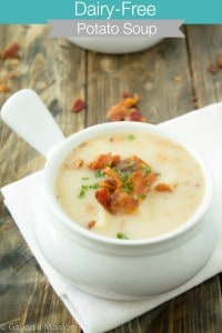 Dairy-Free Potato Soup from @galmission #dairyfree #soup