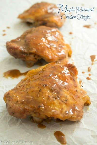 Mouthwatering Maple-Mustard Chicken Thighs - Gal on a Mission