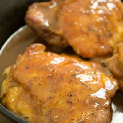 Mouthwatering Maple-Mustard Chicken Thighs Recipe via @galmission