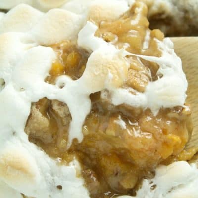 An amazing candied sweet potato casserole recipe that is great for the holidays. We love it with our special twist!