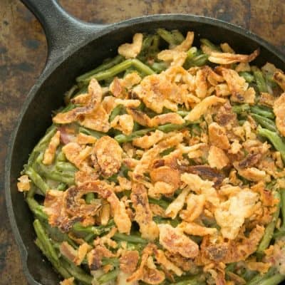 This really is the BEST green bean casserole recipe! No need for canned soups!