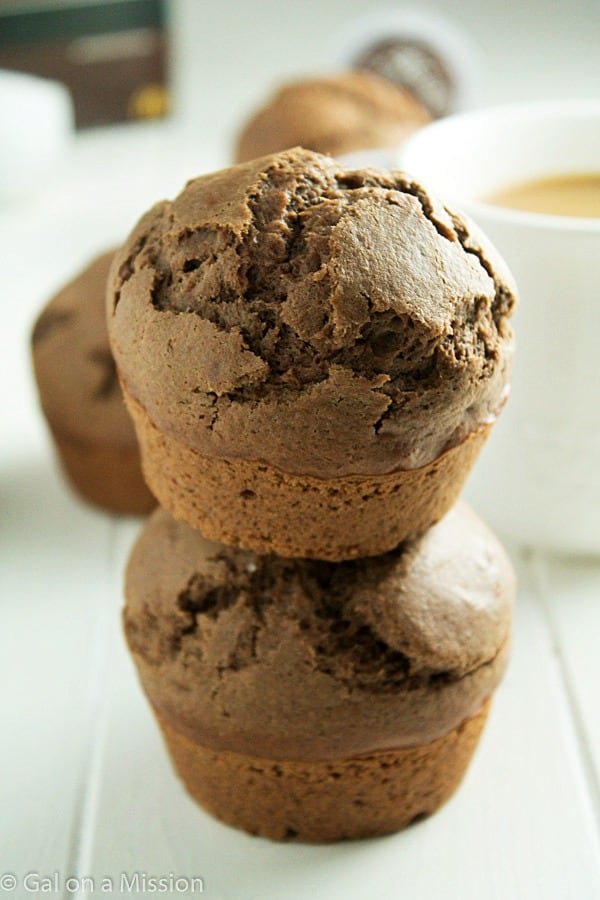 A delicious dark chocolate muffin recipe that is perfect for those hectic and busy morning!