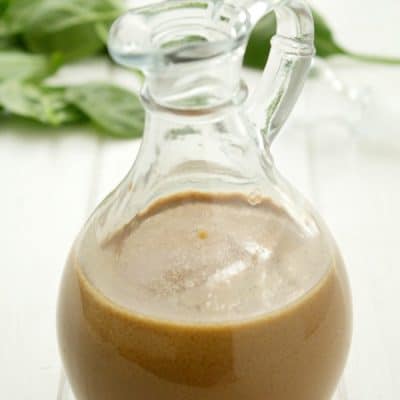 A versatile healthier balsamic vinaigrette recipe that can be whipped up in no time! So many better than store-bought dressings!