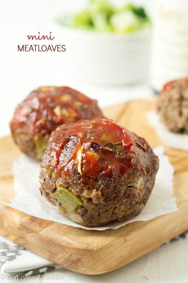 Mini Meatloaves - Gal on a Mission