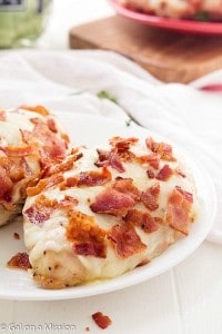 Cheesy Bacon Chicken Breasts - Gal on a Mission