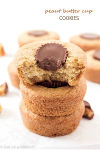 Peanut Butter Cup Cookies Recipe - Incredibly moist and easy to make cookies! Move on over peanut butter cookies and have a cookie cup instead!