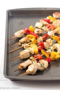 Sesame Chicken Kebabs - Perfect as a sesame chicken recipe by themselves or on a kebab stick! The chicken kebab marinade is out-of-this-world easy and delicious! Marinate for a full 24 hours to achieve maximum flavor throughout the chicken. Great kebab ideas for everyone to enjoy!