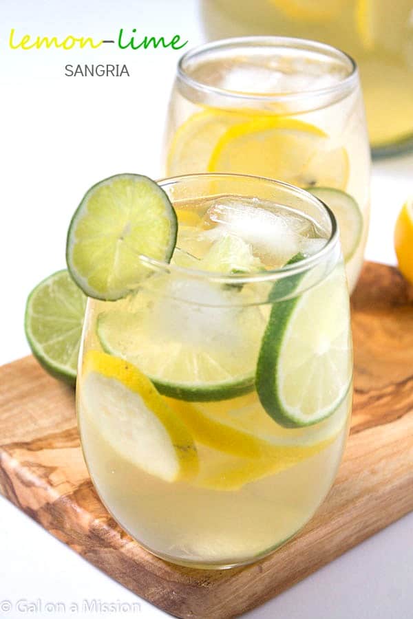 Lemon-Lime Sangria - Gal on a Mission