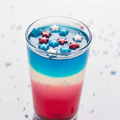 Red, White and Blue Jello Cups - Impress your guests or kids with these patriotic cups for Memorial Day or 4th of July!