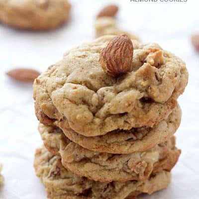 Soft-Baked Chewy Almond Cookies - The perfect cookie with a little crunch factor!