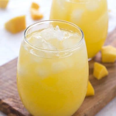 Sparkling Mango Water - Incredibly delicious and refreshing on a hot summer day. Let's cool down!