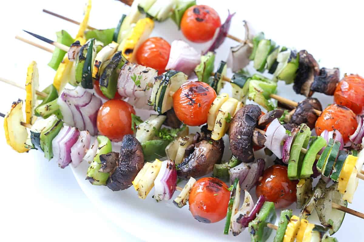 Grilled Veggie Kabobs Gal on a Mission