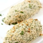 Ranch Chicken Breasts - Juicy and tender on the interior, flavorful and crunchy on the exterior. Made with only 4-ingredients! A family favorite. We love our chicken recipes. Skip the chicken casserole and make these instead!