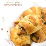 Apple Pie Crescent Roll Recipe - Layered with brown sugar, pecans, apple slices, and apple pie spice! This filling is better and quicker than any apple pie filling! Add these to your crescent roll recipes stash! Pinning!