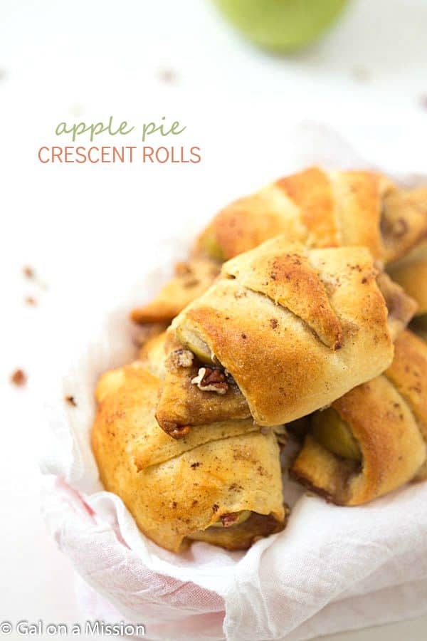 Brown Butter Apple Cheddar Pie Crescent Rolls