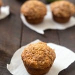 Apple Streusel Muffins - The perfect fall breakfast muffins for kids and adults! If you love apple streusel pie you are going to love these muffins. Add them to your muffin recipes!