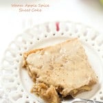 Warm Apple Spice Sheet Cake with Sweet Caramel Glaze - Each bite contains the perfect amount of shredded apples with a hint of nutmeg and cloves! Best when served warm.